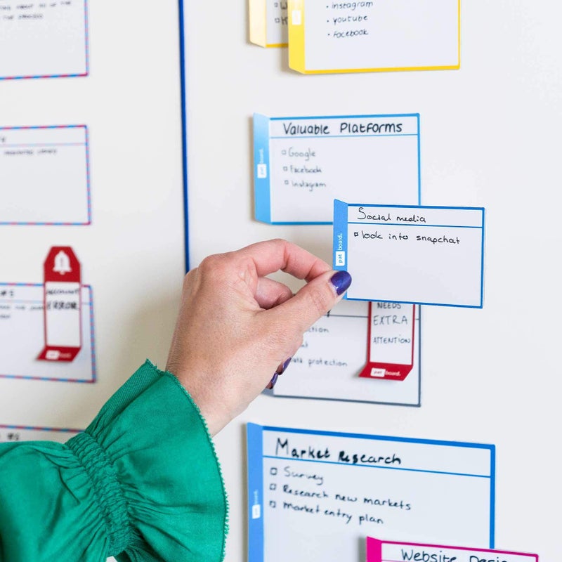 PATboard Scrum Board and Kanban Board - Magnetic Task Cards - S (Small) - Set of 16 - Orange - Image 5